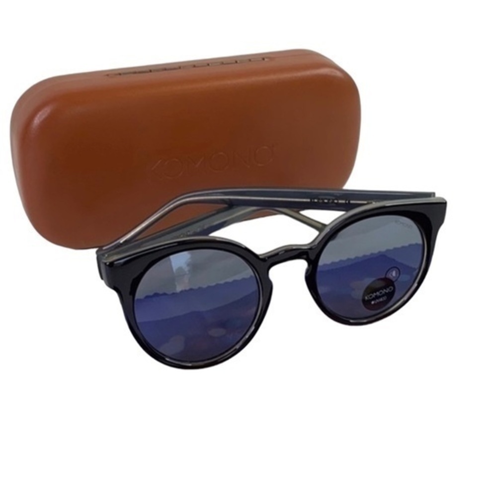 Komono Lulu black jade NEW Women's sunglasses black cat eye - Picture 8 of 10
